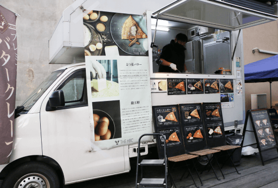 クレープ屋のキッチンカー
